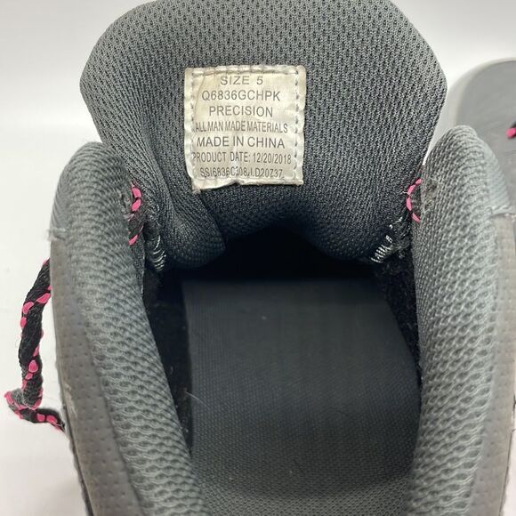 Shaq Footwear Precision Sneaker Girls Basketball Shoes Pink Gray Size 5 - Picture 9 of 10